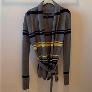 BCBG open front cowl cardigan jacket small